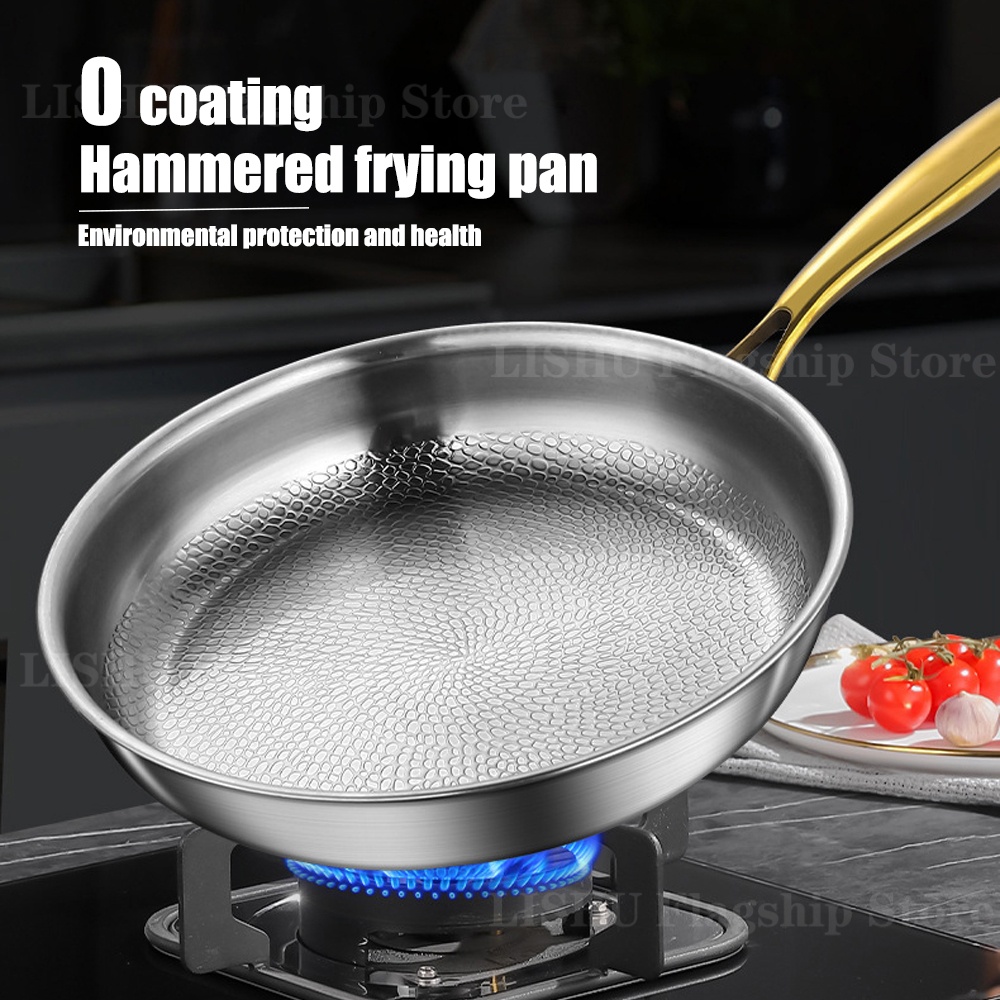 Home Cooking Cookbook - Padella Antiaderente in Acciaio Inox al