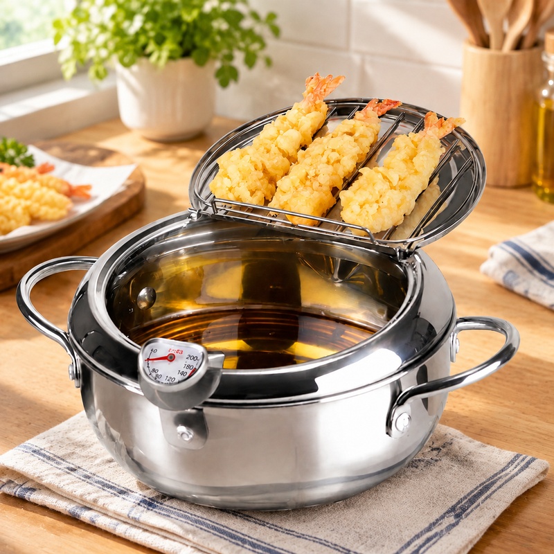Home Cooking Gas - Termometro per olio da cucina, ideale